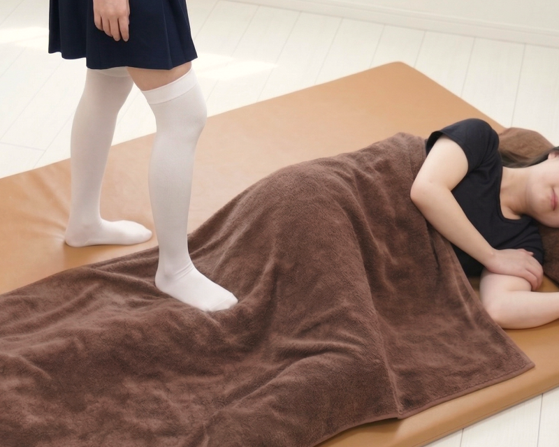 秋葉原リフレ はぴはにの足圧リフレ施術イメージ